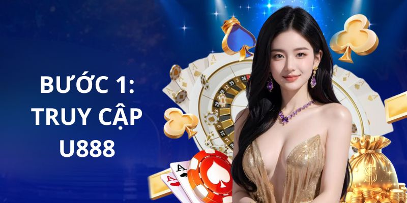 Khách hàng truy cập website chính thức của nhà cái U888